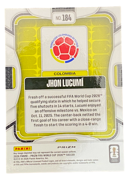 2026 Panini Prizm FIFA World Cup Jhon Lucumí