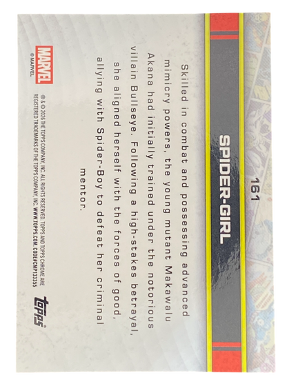 2026 Topps Chrome Marvel Comics Spider-Girl