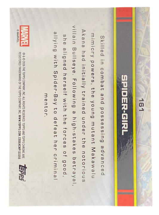 2026 Topps Chrome Marvel Comics Spider-Girl