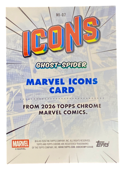 2026 Topps Chrome Marvel Comics Spider-Man, Icons, Ghost-Spider