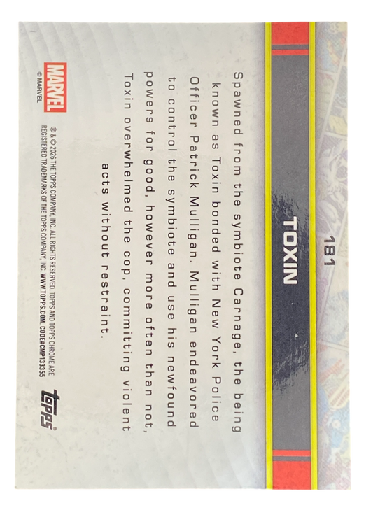 2026 Topps Chrome Marvel Comics, Toxin