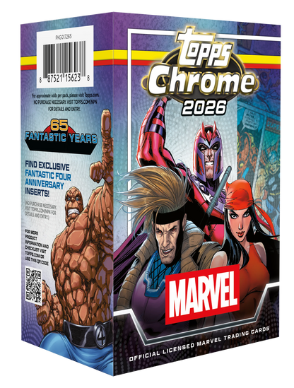 2026 Caja Topps Chrome Marvel, Value - Preorden