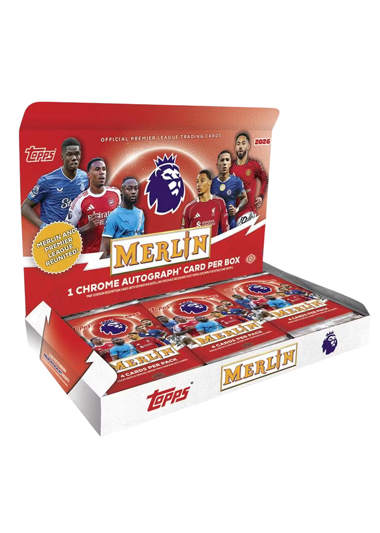 2025-26 Caja Topps Merlin Premier League, Hobby - Preorden