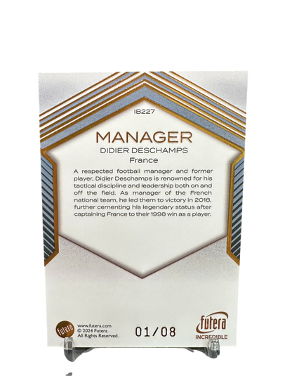 Didier Deschamps, Futera Incredible 1-8, 2024
