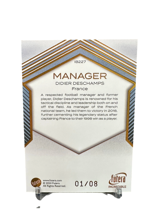 Didier Deschamps, Futera Incredible 1-8, 2024
