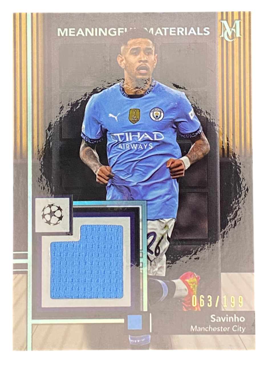 2025 Topps Museum Collection Savinho Player Worn Patch 63/199