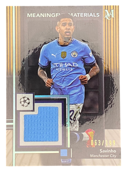 2025 Topps Museum Collection Savinho Player Worn Patch 63/199