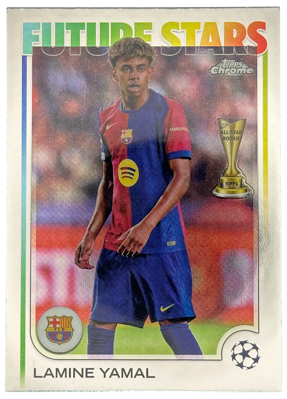2024-25 Topps Chrome UEFA Lamine Yamal Future Stars