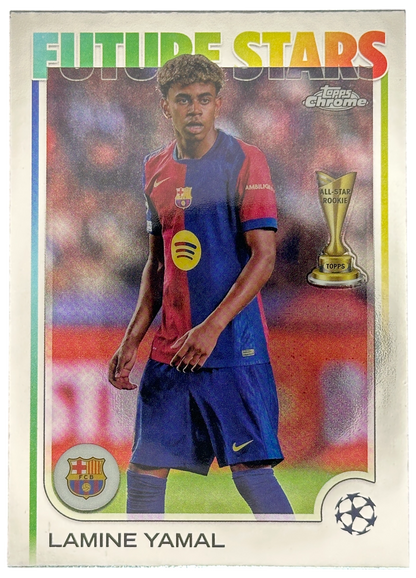 2024-25 Topps Chrome UEFA Lamine Yamal Future Stars