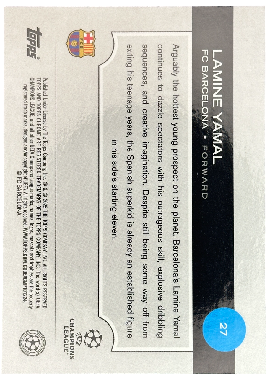 2024-25 Topps Chrome UEFA Lamine Yamal Future Stars