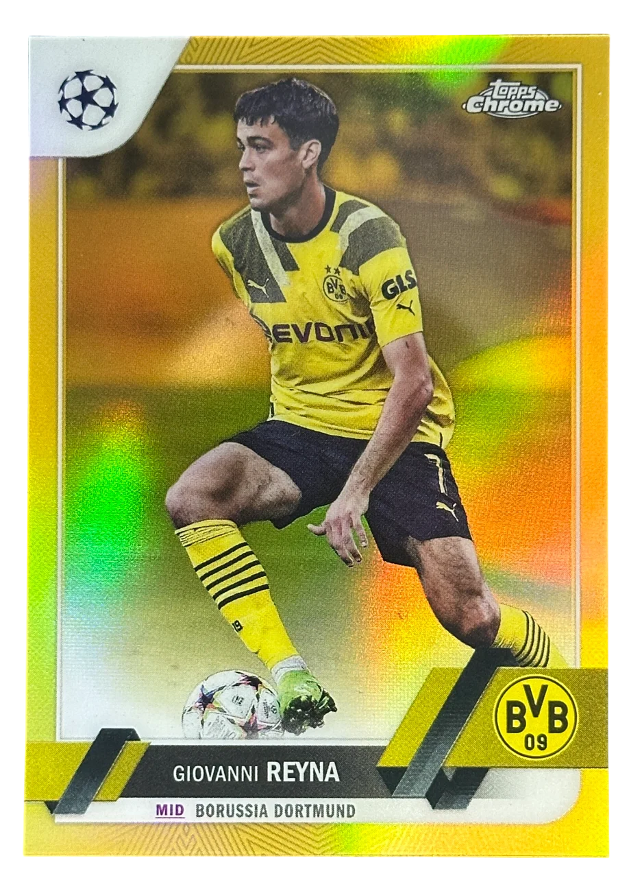 2023 Topps Chrome Giovanni Reyna Gold Refractor /50
