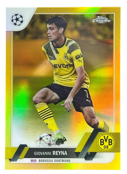 2023 Topps Chrome Giovanni Reyna Gold Refractor /50