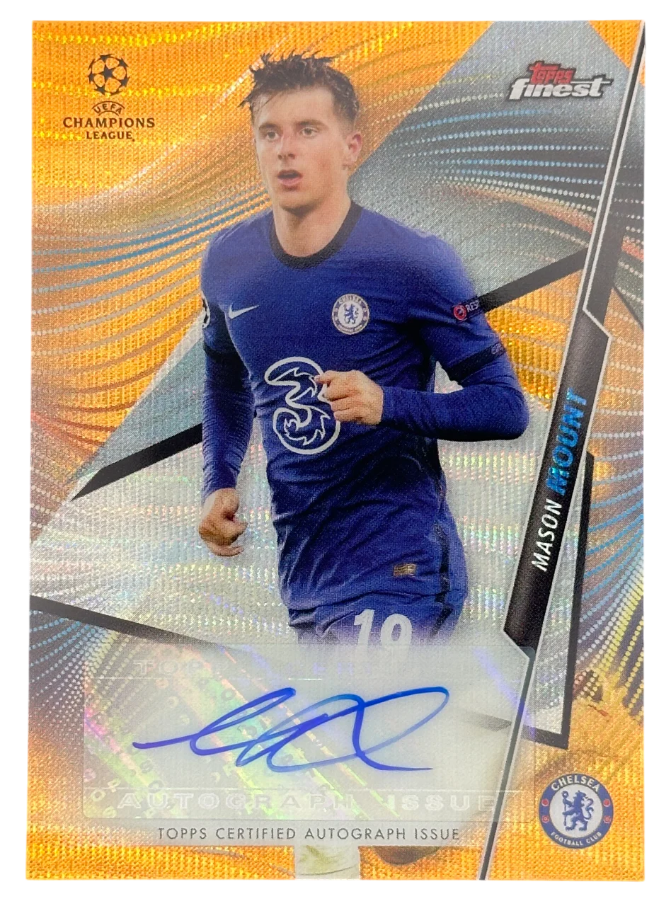 2021 Topps Finest Mason Mount Orange Refractor autograph  /25