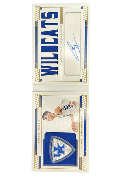 2019 Panini National Treasures Tyler Herro, Autograph, /5, Player Worn