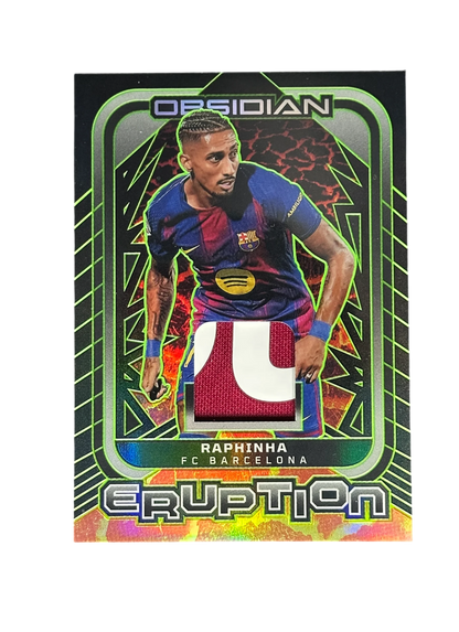 2024-25 Panini Obsidian Soccer, Raphinha, /5, Patch