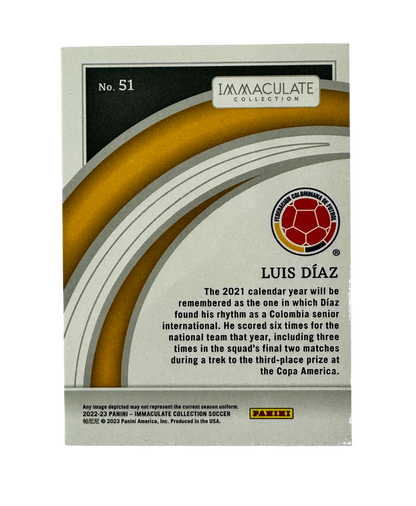 2022-23 Luis Diaz Panini Immaculate 4-8