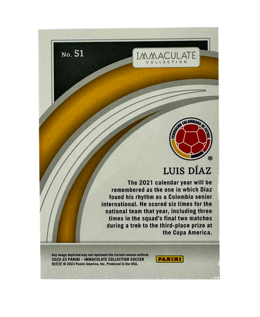 2022-23 Luis Diaz Panini Immaculate 4-8