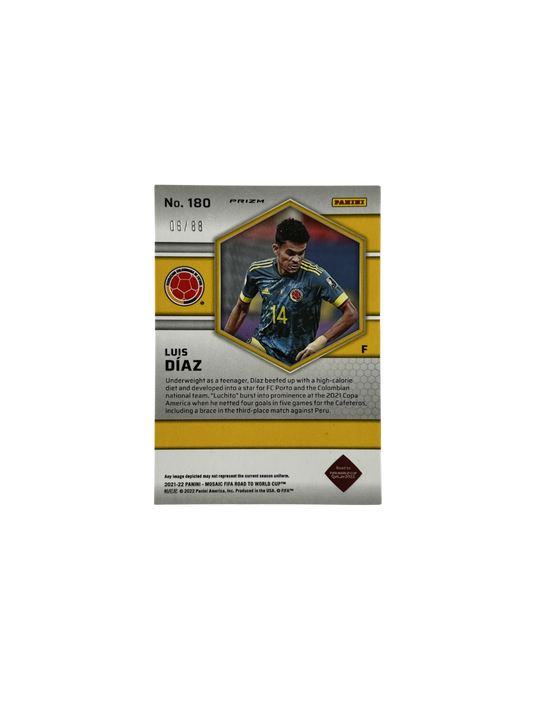 Panini Mosaic FIFA, Road to Qatar, Luis Diaz, 6-88, 2022