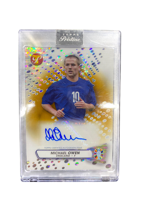 Michael Owen Topps Pristine Road to Euro 2024 Autograph 9-50