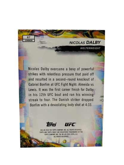 Nicolas Dalby, Topps Finest, UFC, /150, 2024