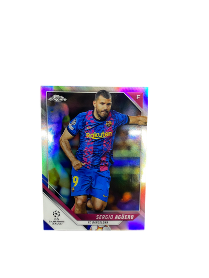 2022 Topps Chrome UCL, Sergio Agüero, Refractor