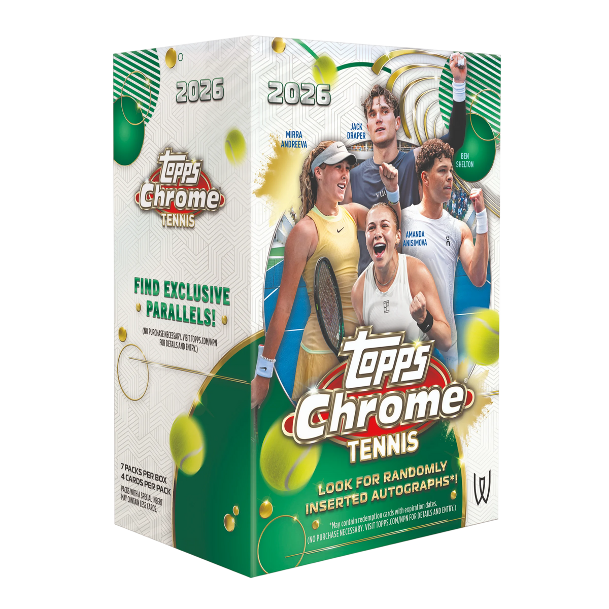 2026 Caja Topps Chrome Tennis Value - Preorden