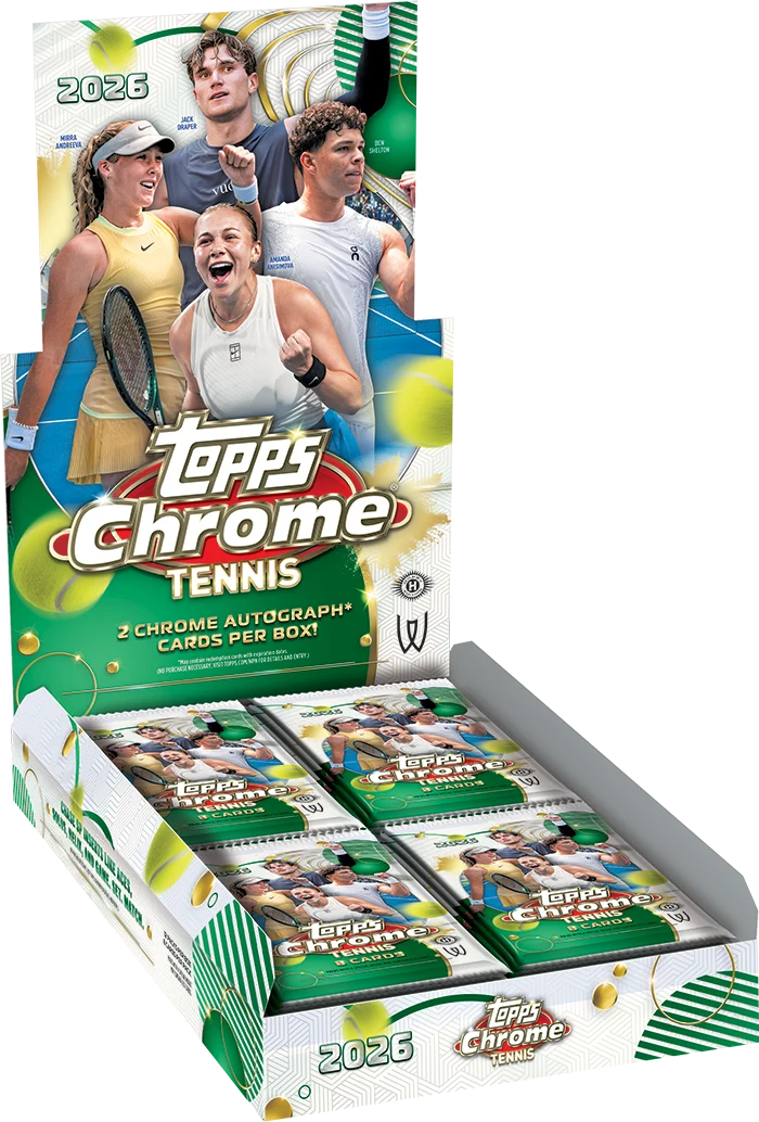 2026 Caja Topps Chrome Tennis Hobby - Preorden