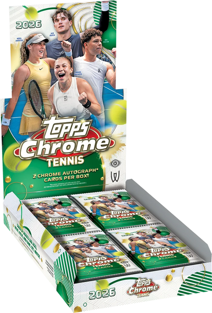 2026 Caja Topps Chrome Tennis Hobby - Preorden
