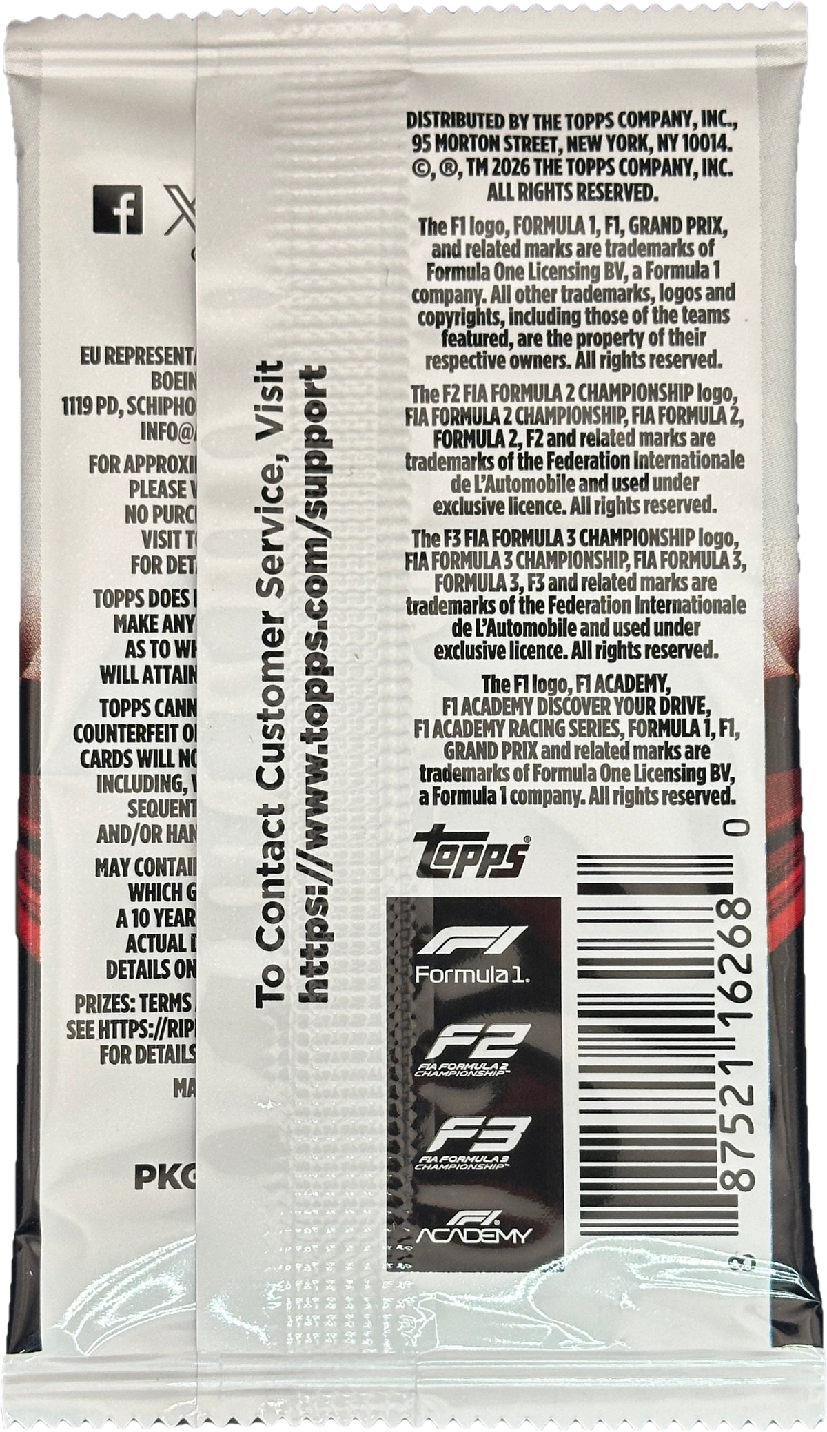 2026 Sobre Topps Chrome Formula 1 Hobby