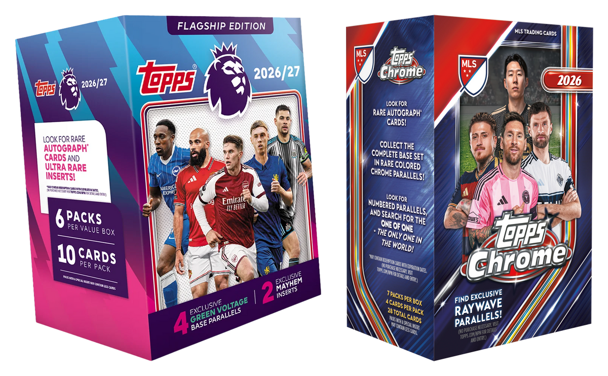 2026 Combo Caja Topps Premier League Flagship + Caja Topps Chrome MLS