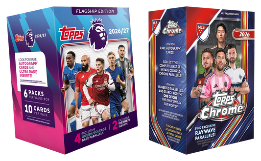 2026 Combo Caja Topps Premier League Flagship + Caja Topps Chrome MLS