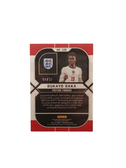 2020-21 Bukayo Saka Panini Obsidian 02-30