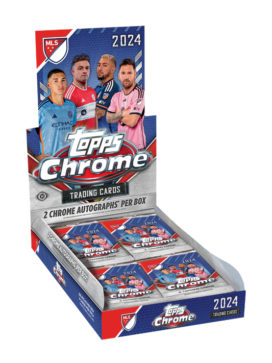 2 cajas, Jordi Alba, Luis Suárez Topps Chrome MLS